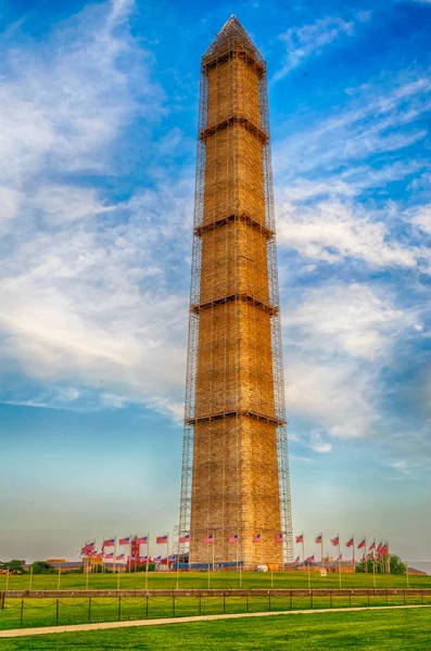 The Washington Memorial in Washington DC — 图库照片