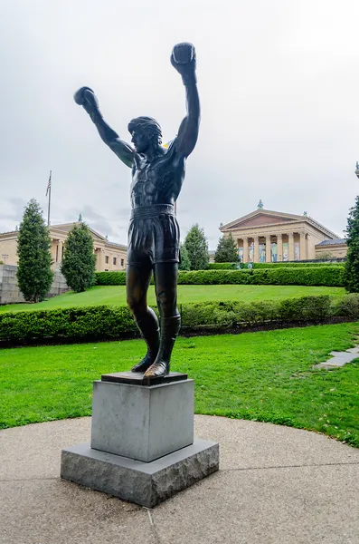 フィラデルフィアのロッキーの銅像 ロイヤリティフリーのストック写真