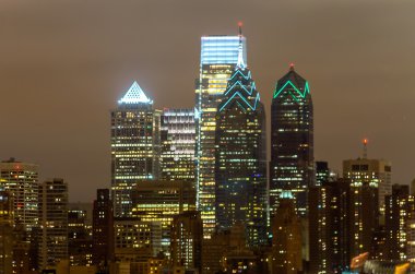 Philadelphia manzarası, gece