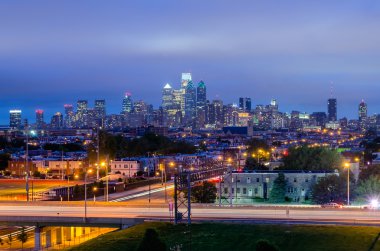 Philadelphia manzarası, gece