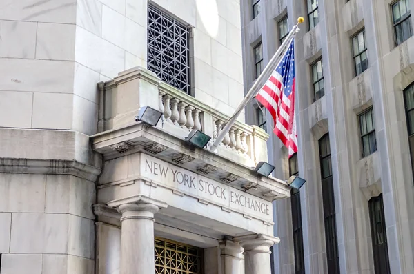 Bolsa de Valores de Nova Iorque, Wall Street — Fotografia de Stock