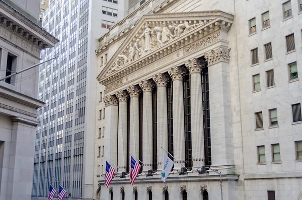 NY Stock Exchange, Wall Street — Stock Photo, Image