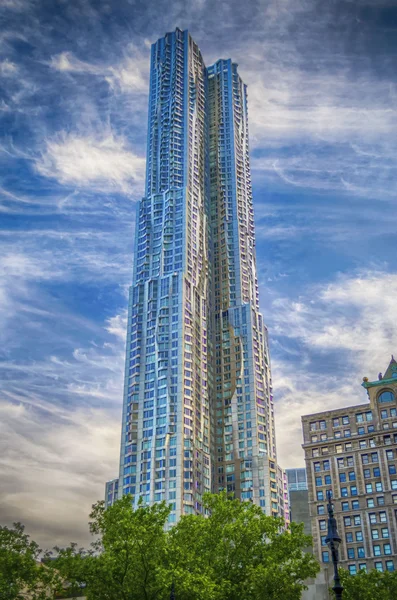 Beekman tower aka new york przez Gehry'ego, manhattan — Zdjęcie stockowe
