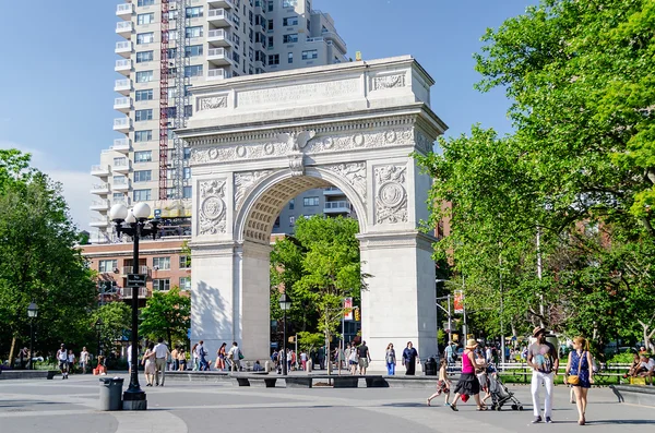 Washington square oblouk, new york city — Stock fotografie