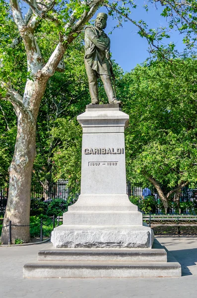 가리발디, 워싱턴 스퀘어, 뉴욕에 기념물 — 스톡 사진