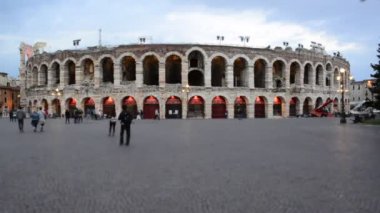 Timelapse verona Arena, İtalya