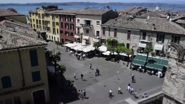 Timelapse scaliger most, sirmione, Itálie — Stock video