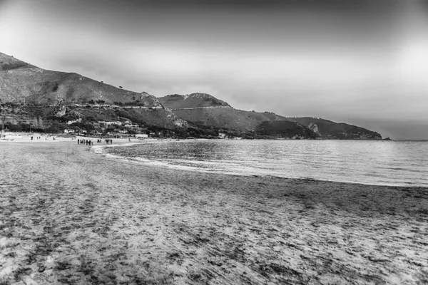 Scénický Výhled Pláž Sperlonga Pobřežní Město Provincii Latina Itálie Asi — Stock fotografie