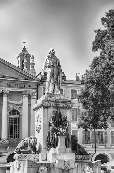 Standbeeld Van Garibaldi Het Gelijknamige Plein Nice Côte Azur Frankrijk — Stockfoto