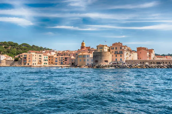 Scenisk Över Saint Tropez Cote Azur Frankrike Staden Världsberömd Semesterort — Stockfoto