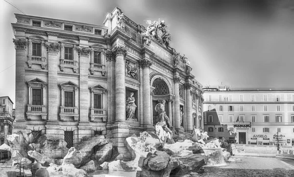 Rome Mai Vue Panoramique Fontaine Trevi Monument Emblématique Centre Ville — Photo