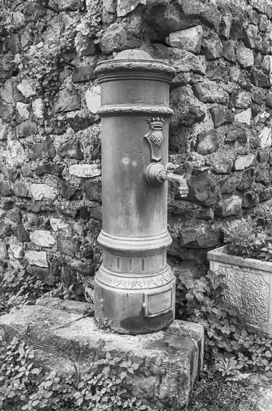 Big Nose Fuente Una Fuente Pública Tradicional Agua Gratuita Roma — Foto de Stock