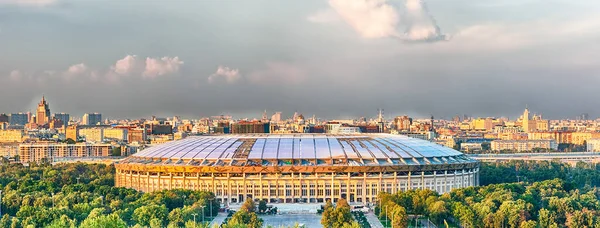 Widok Lotu Ptaka Stadion Luzhniki Moskwa Rosja — Zdjęcie stockowe