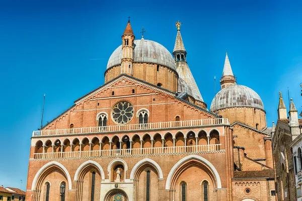 Homlokzat Szent Antal Bazilika Ikonikus Landmark Városnézés Itt Pádova Olaszország — Stock Fotó
