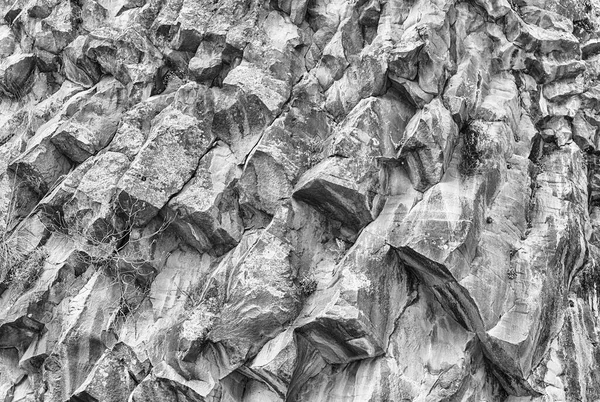 Texture of volcanic stones at the Alcantara Gorges. Located near Taormina, Sicily, Italy