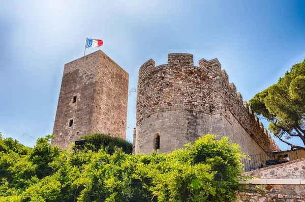 Fortificación Del Castillo Uno Los Principales Hitos Del Barrio Medieval —  Fotos de Stock