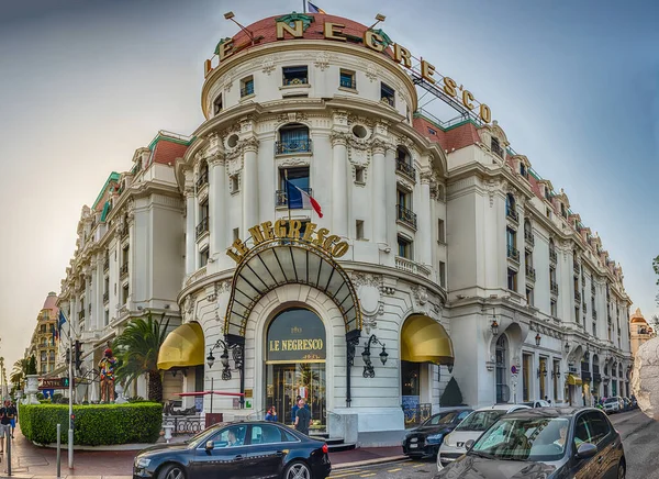 Nice France August Iconic Luxury Hotel Negresco Located Promenade Des — Stock Photo, Image