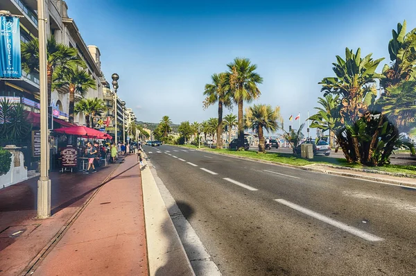 Νίκαια Γαλλία Αυγούστου Μια Συνηθισμένη Καλοκαιρινή Μέρα Στο Promenade Des — Φωτογραφία Αρχείου