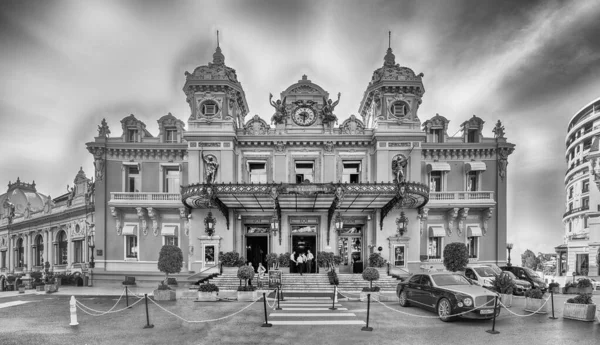 Monte Carlo Monaco Agosto Facciata Del Casinò Monte Carlo Famoso — Foto Stock