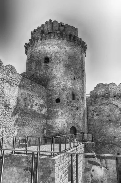 Veduta Del Suggestivo Castello Aragonese Detto Castella Sul Mar Ionio — Foto Stock