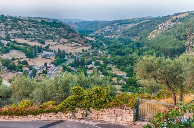 Ragusa İbla 'daki Hyblean Bahçesi' nden panoramik manzara Ragusa, Sicilya, İtalya