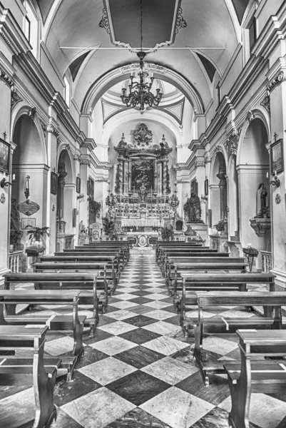 Lipari イタリア 2021年8月10日 聖ヨセフ教会の内部 マリーナコルタに位置 リパリ島のウォーターフロント シチリア島 イタリア — ストック写真