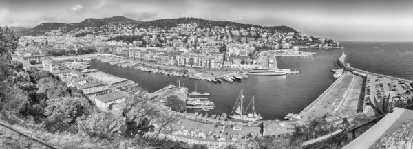 Vista Aérea Panorâmica Porto Nice Também Conhecido Por Port Lympia — Fotografia de Stock