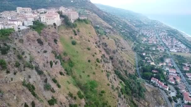 Vue Panoramique Fiumefreddo Bruzio Ville Pittoresque Sur Côte Tyrrhénienne Dans — Video