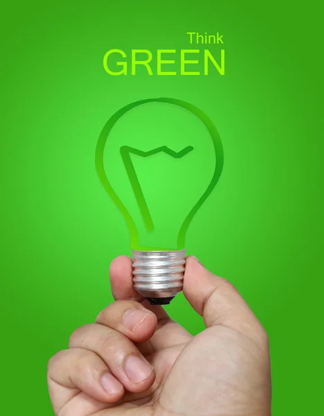 Think green concept — Stock Photo, Image