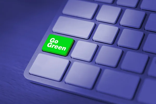 Go grüne Tastatur-Taste — Stockfoto