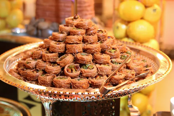 Dolci arabi baklava — Foto Stock