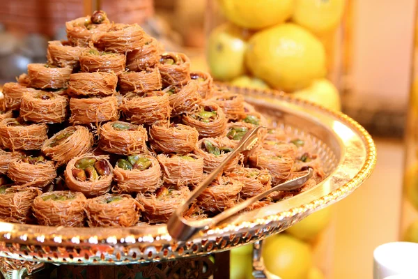 Dolci arabi baklava — Foto Stock