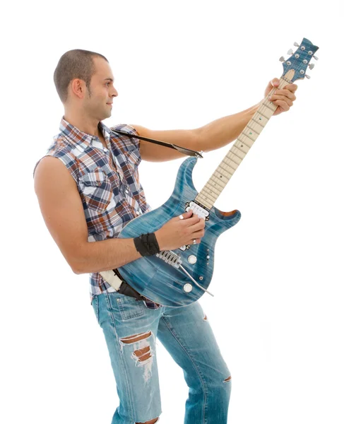 Guitarist playing music — Stock Photo, Image