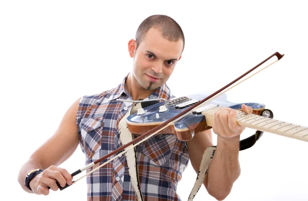 Guitarist or violinist — Stock Photo, Image