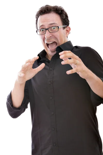 Man scary expression — Stock Photo, Image