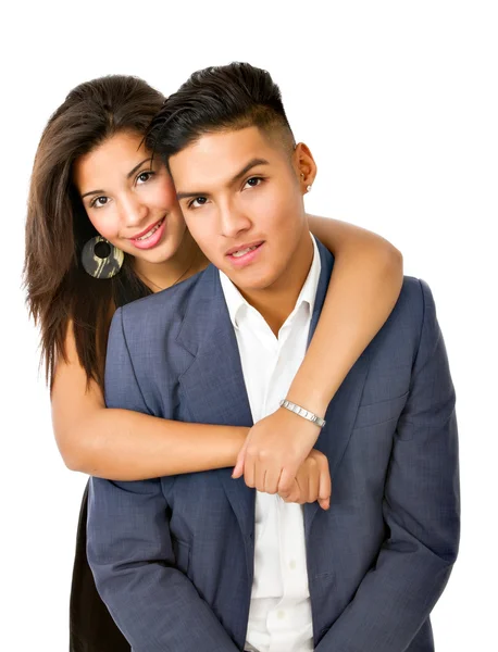 Encantador casal hispânico — Fotografia de Stock