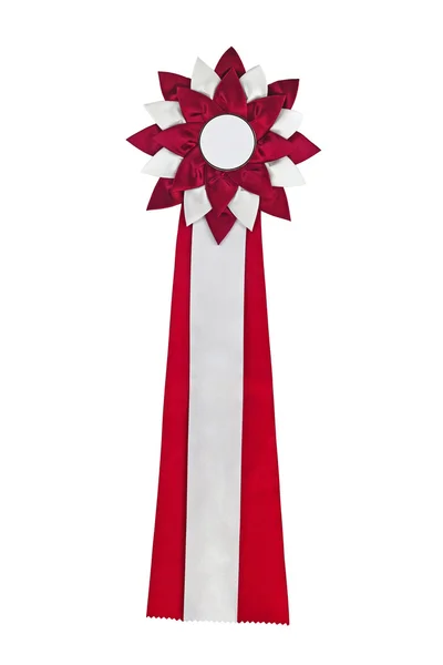 Red ribbon award — Stock Photo, Image