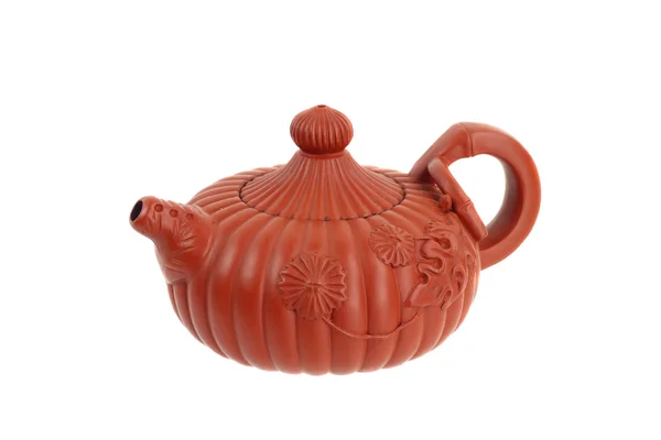 Китайский глиняный чайник — стоковое фото