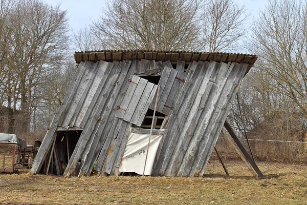 Zchátralé stodoly — Stock fotografie