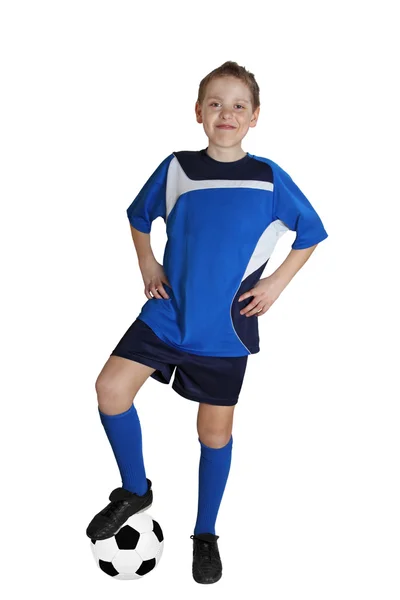 Giovane giocatore di calcio — Foto Stock