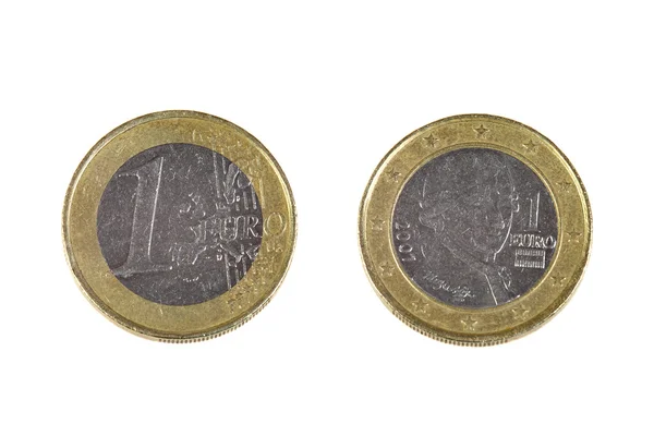 Moneda de un euro — Foto de Stock