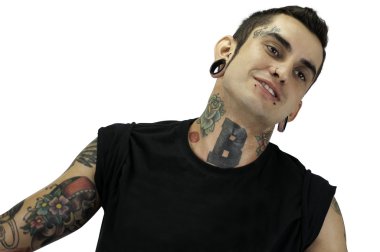 dövme bakıyorsun adam