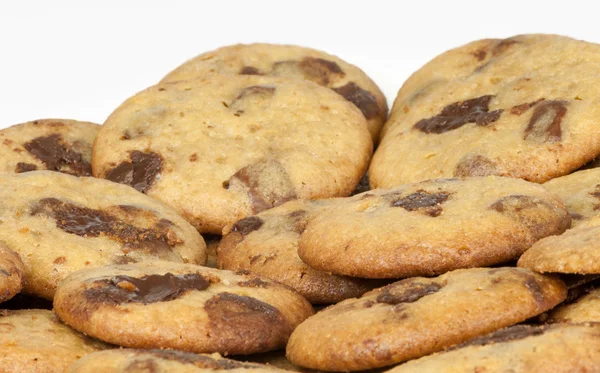 Chocolade chip cookies close-up — Stockfoto