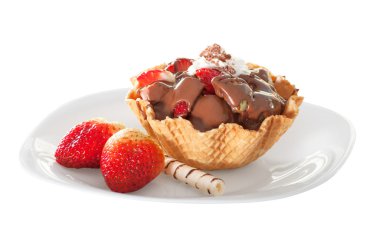 beyaz zemin üzerine Brezilyalı fondü