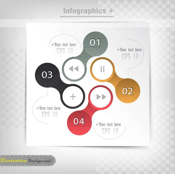 Modello di progettazione infografica — Vettoriale Stock