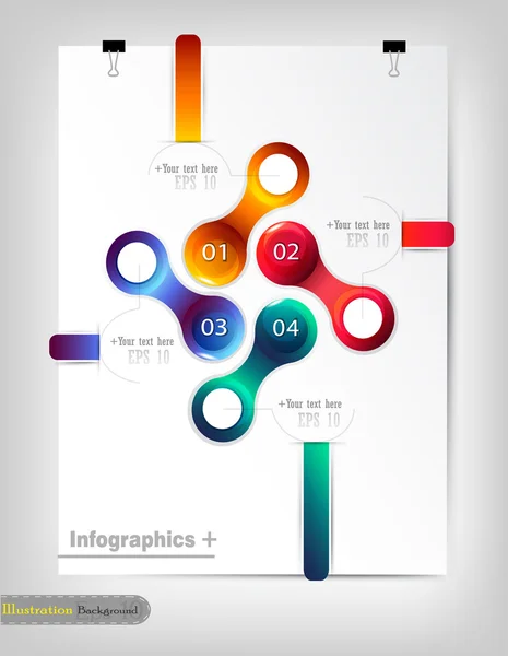 Infographic design template — Stock Vector