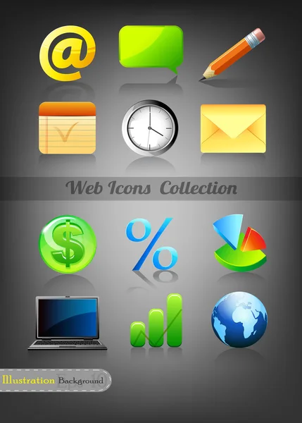 互联网图标集 — 图库矢量图片