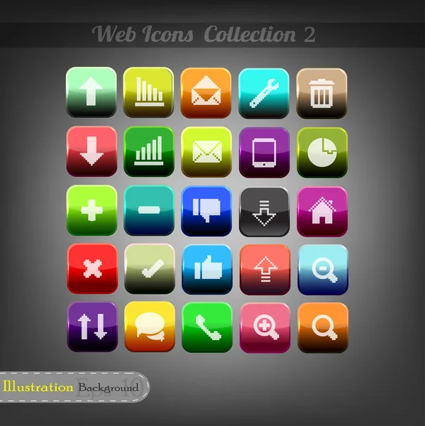 Web Icon Set — Stock Vector