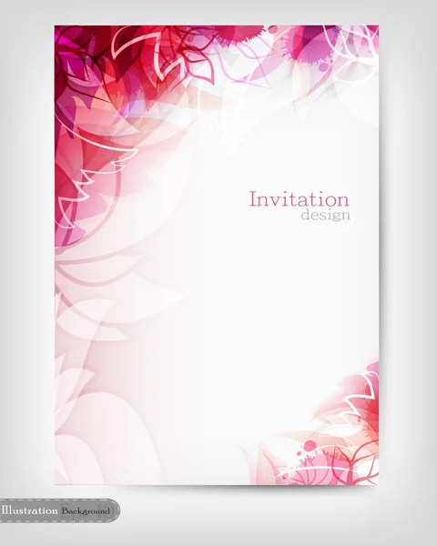 Diseño de invitación — Vector de stock