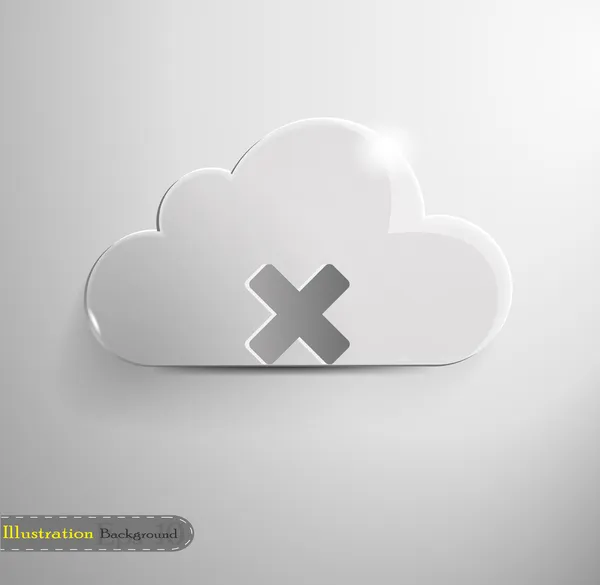 Concept Cloud arrière-plan avec icône — Image vectorielle